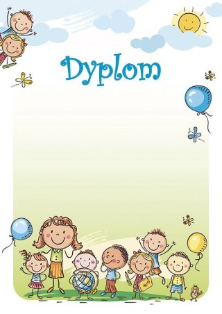 Dyplom A4 przedszkolaki 170g Galeria Papieru (215117)