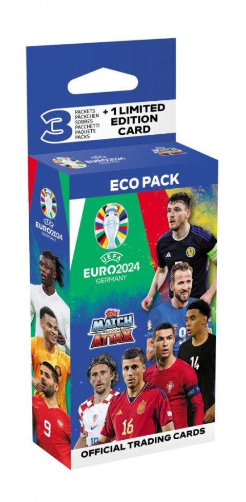 Karty Topps Euro 2024 Topps Cards eco pack (67899) 25 sztuk