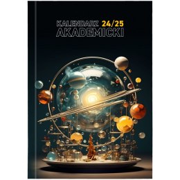 Kalendarz książkowy (terminarz) A5TA071B Wydawnictwo Wokół Nas 2024/2025 A5 PLANETY A5 (PCV BEZBARWNY)