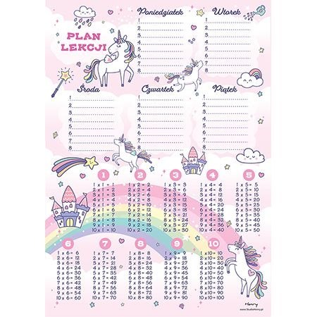 Plan lekcji Henry UNICORN TECZA (5905701482597)