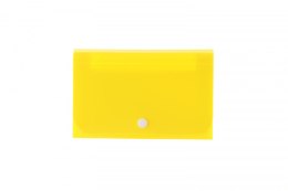 Teczka z przegródkami Tetis MINI organizer harmonijkowy na zatrzask 5903242102875 B6 kolor: żółty (BT613-Y)