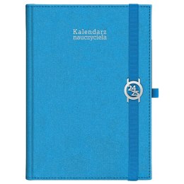 Kalendarz książkowy (terminarz) KRAFT Z GUMKĄ niebieski Wydawnictwo Wokół Nas 2024/2025 B5 tygodniowy B5 (B5TN067B-)