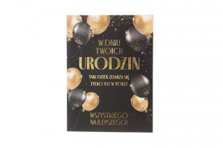 Kartka składana urodzinowy Art Nuvo (5905771370183)