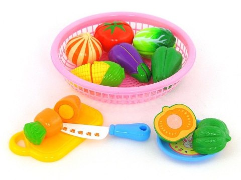 Artykuły kuchenne zestaw owoców i warzyw z koszykiem Adar (460386)