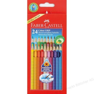 Kredki ołówkowe Grip 24 kol. Faber Castell (112424)