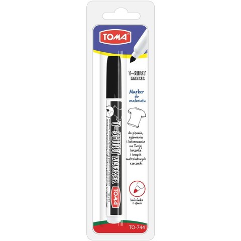 Marker specjalistyczny rózowy T-SHIRT wkład niebieski okrągła końcówka Toma (TO 744)