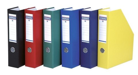 Pojemnik na dokumenty pionowy A4 czerwony karton pokryty folią [mm:] 320x245x 75 Donau (3949001PL-04)