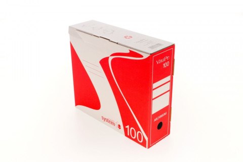 Pudło archiwizacyjne A4 czerwony tektura bezkwasowa [mm:] 330x291x 100 VauPe (435/01)