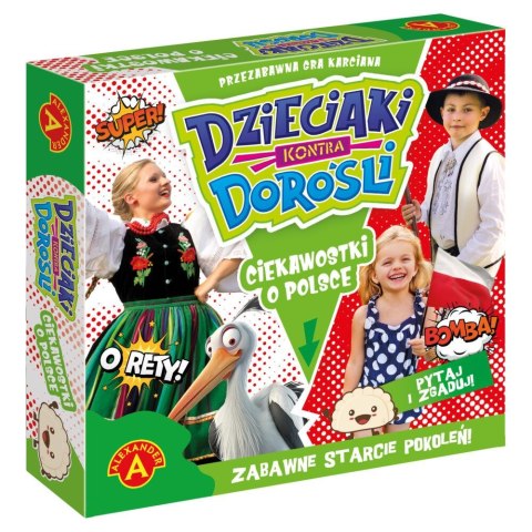 Gra planszowa Alexander CIEKAWOSTKI O POLSCE DZIECIAKI KONTRA DOROŚLI Gra planszowa Alexander CIEKAWOSTKI O POLSCE DZIECIAKI KONTRA DOROŚLI