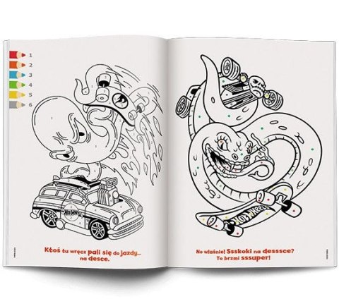Książka dla dzieci Ameet Hot Wheels™. Kolorowanka według kodu (KKO 1601) Książka dla dzieci Ameet Hot Wheels™. Kolorowanka według kodu (KKO 1601)