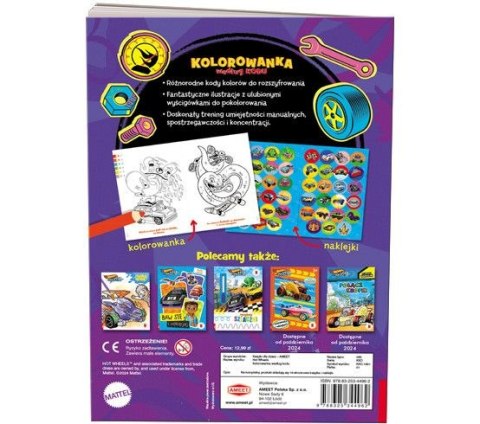 Książka dla dzieci Ameet Hot Wheels™. Kolorowanka według kodu (KKO 1601) Książka dla dzieci Ameet Hot Wheels™. Kolorowanka według kodu (KKO 1601)