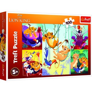Puzzle Dzielny Król Lew 100 el. Trefl (16478)