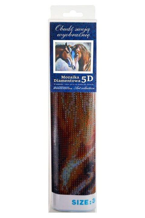 Zestaw kreatywny Diamentowa mozaika 30x40cm Konie 6 Flamingo Line (TGC83111)