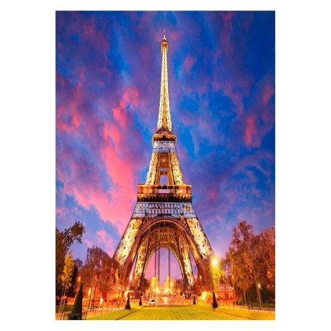 Zestaw kreatywny Diamentowa mozaika 30x40cm Wieża Eiffla nocą Flamingo Line (TMS21324)