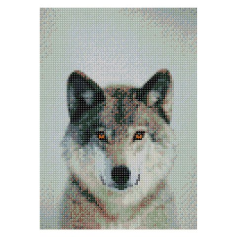 Zestaw kreatywny Diamentowa mozaika 30x40cm Wilk 3 Flamingo Line (TE3325-01)