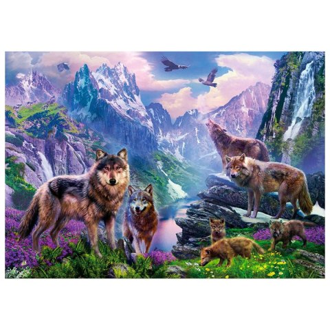 Zestaw kreatywny Diamentowa mozaika 30x40cm Wilki 1 Flamingo Line (TBS04848-04)