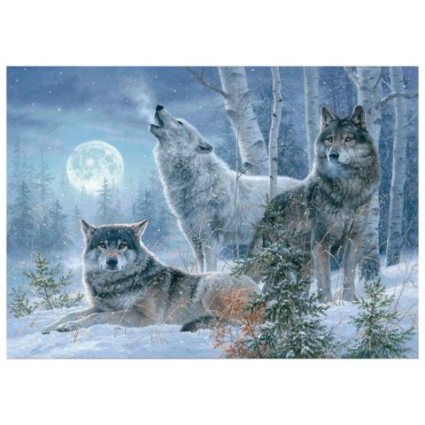 Zestaw kreatywny Diamentowa mozaika 30x40cm Wilki 3 Flamingo Line (TH9108-04)