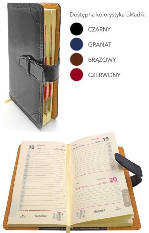 Kalendarz książkowy (terminarz) A4 dzienny Press ORGANIZER 94mm x 132mm (5904830713176)