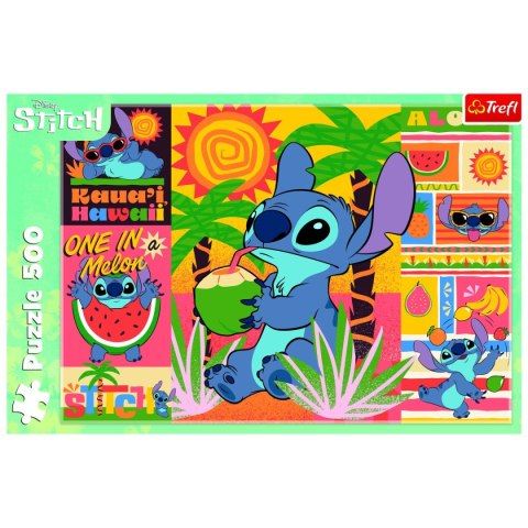 Puzzle Holiday with Stitch 500 el. Trefl (37483)