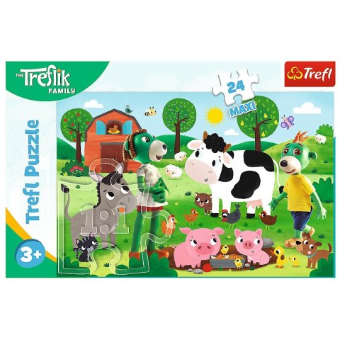 Puzzle Rodzina Treflików Zimowy czas z Treflikami 24 el. Trefl (14360)