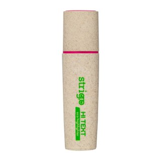 Zakreślacz HI-TEXT ekologiczna obudowa rózowy Strigo (SSC221)