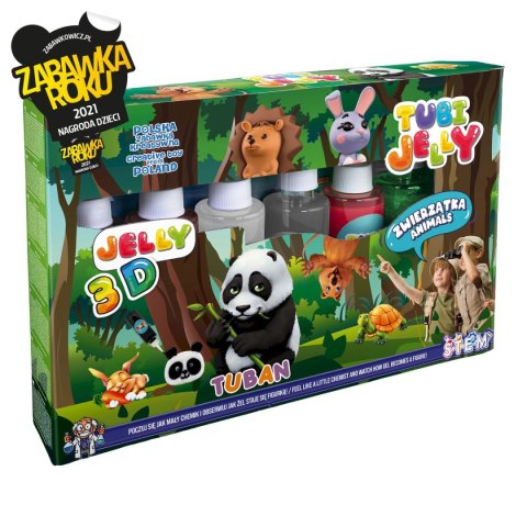 Zestaw kreatywny Tubi Jelly 6 kolorów Zwierzątka Tuban (TU3326)