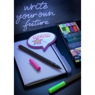Cienkopis neonowy wkład mix 0,4mm 5kol. Faber Castell (151603 FC)