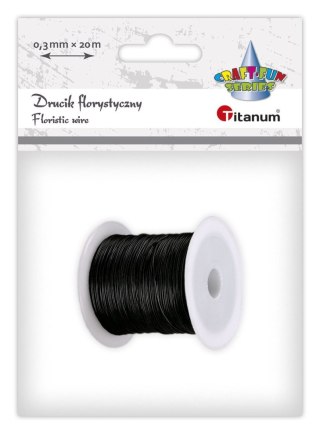 Drucik Craft-Fun Series florystyczny kolor: czarny 20 m 1 szt Titanum (24BR0201-6)
