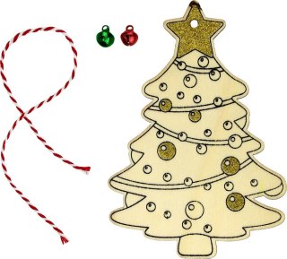 Ozdoba drewniana Craft-Fun Series Zawieszka choinka Titanum (HB-040)