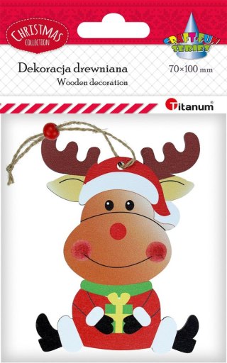 Ozdoba drewniana Craft-Fun Series Zawieszka renifer Titanum (SDDD-200)