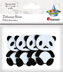 Ozdoba filcowa Titanum Craft-Fun Series Pandy (PJ-121)