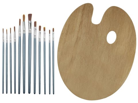 Pędzel drewniany uchwyt Flamingo (SR-B52)
