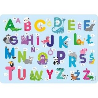 Podkład na biurko Alfabet mix PVC PCW Henry (5907222713686)