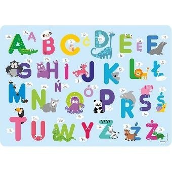 Podkład na biurko Alfabet mix PVC PCW Henry (5907222713686)