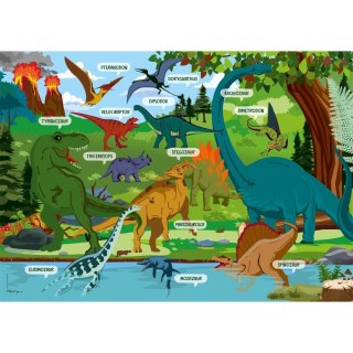 Podkład na biurko DINOZAURY mix PVC PCW Henry (5907465664059)