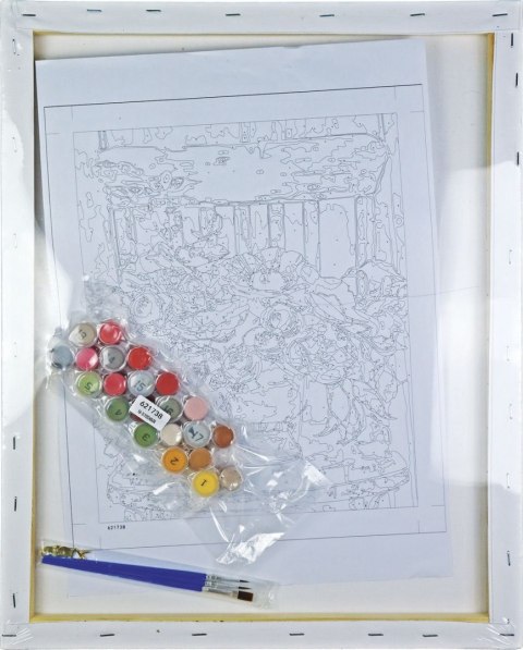 Zestaw kreatywny Malowanie po numerach 40x50cm Bukiet na krześle Flamingo Line (FYS164)