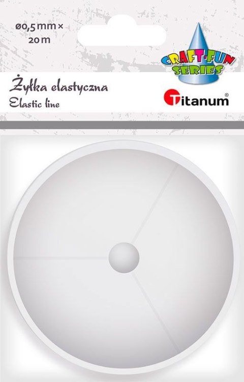 Żyłka ozdobna Craft-Fun Series Żyła elastyczna 0,5mm/20m przezroczysta Titanum