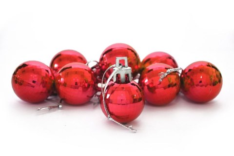 Bombki disco (9 szt.) czerwone plastik Arpex (BN6226CZE-4202)