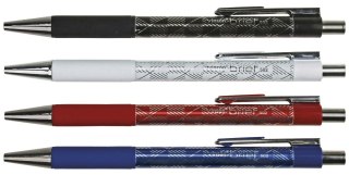 Długopis olejowy BRIEF 502 KRATKI/LINIE wkład niebieski 0,7mm Vinson