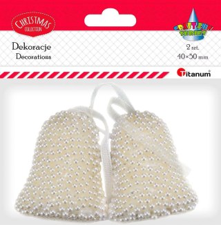 Dekoracja na choinkę Craft-Fun Series Dzwonki białe Titanum (23BR1225-5)