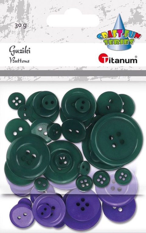 Guziki Titanum Craft-Fun Series plastikowe mix (24BR0202-32)