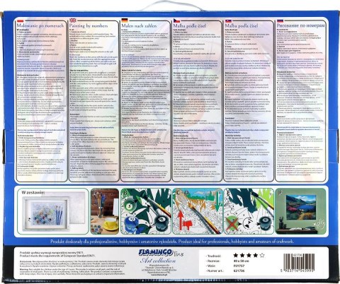 Zestaw kreatywny Malowanie po numerach 40x50cm Bukiet 2 Flamingo Line (FSY757)