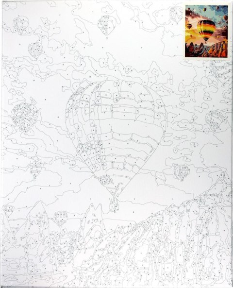 Zestaw kreatywny Malowanie po numerach 40x50cm Kapadocja Flamingo Line (FLG157-01)