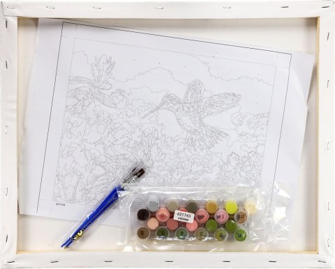 Zestaw kreatywny Malowanie po numerach 40x50cm Koliber Flamingo Line (FSY213)