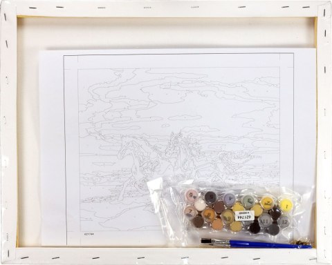 Zestaw kreatywny Malowanie po numerach 40x50cm Konie Flamingo Line (FSY246)