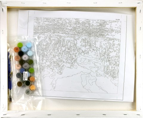 Zestaw kreatywny Malowanie po numerach 40x50cm Park Narodowy Yosemite Flamingo Line (FSY131)