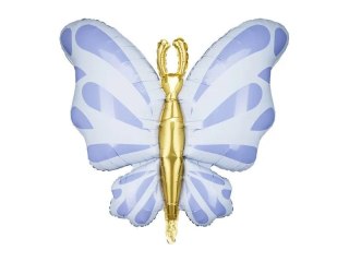 Balon foliowy Motyl, 69x69 cm, błękit Partydeco (FB248-011)