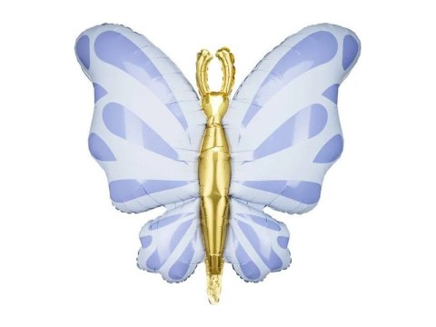 Balon foliowy Partydeco Motyl, 69x69 cm, błękit (FB248-011)