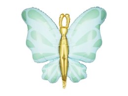 Balon foliowy Partydeco Motyl, 69x69 cm, miętowy (FB248-103)