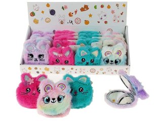 Lusterko w pluszowym etui 8x2cm Adar (601611)